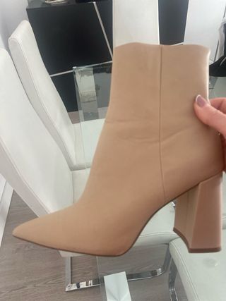 Botines Mango Beige Talla 38