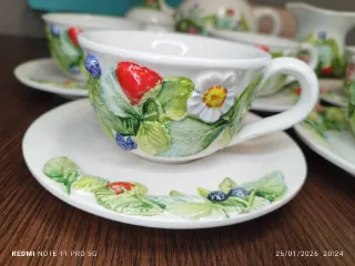 Juego de té vintage cerámica italiana