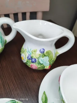 Juego de té vintage cerámica italiana