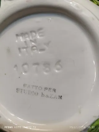 Juego de té vintage cerámica italiana