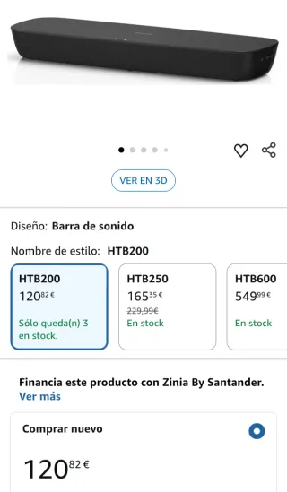 Barra de sonido 80 w Panasonic SC-HTB200EGK