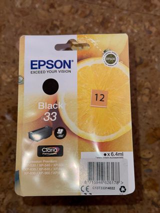 Cartucho Tinta Epson Black 33   Los 4 25€