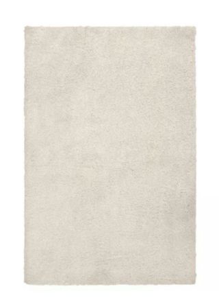 Alfombra Ikea pelo largo beige/blanco