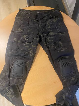 Pantalón Táctico Camuflaje Negro/Verde