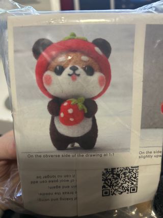 Kit Manualidad Osito Fieltro Fresa