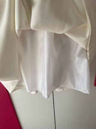 Vestido blanco roto piqué