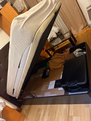 Canapé y respaldo 150 cm polipiel