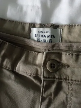 Pantalones cargo Sfera talla 46 beige
