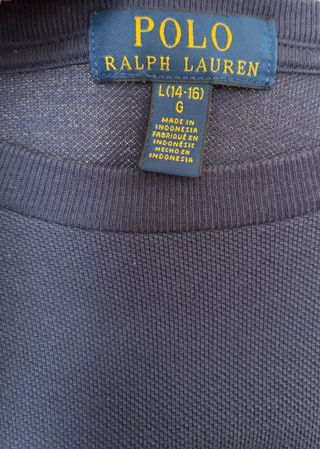 CAMISETA NIÑO AZUL Ralph Lauren (ORIGINAL)