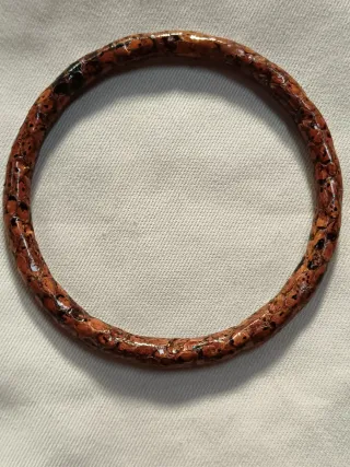 Bracciale etnico in pelle marrone