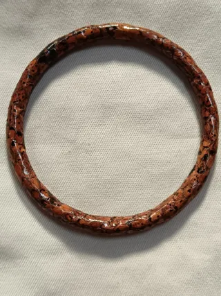 Bracciale etnico in pelle marrone