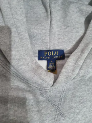 Sudadera Ralph Lauren niño gris