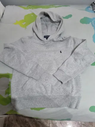 Sudadera Ralph Lauren niño gris