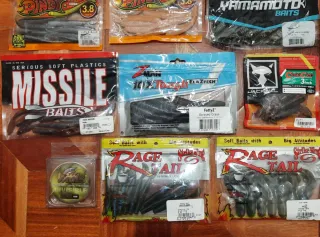 Lote Señuelos Pesca y Fluorocarbono