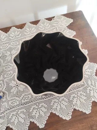 Vaso Ceramica Faccetta Design Soren Thigesen Nero