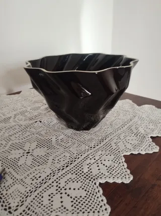 Vaso Ceramica Faccetta Design Soren Thigesen Nero