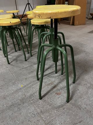 Banco Taburete Industrial Ajustable 3 taburetes