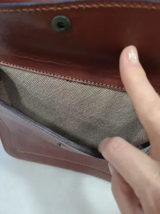 Cartera portadocumentos de cuero