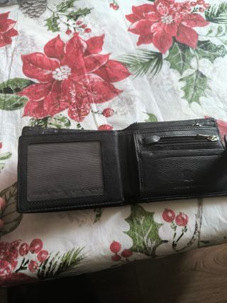 Cartera de piel DISPEL negra