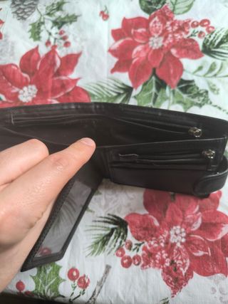 Cartera de piel DISPEL negra