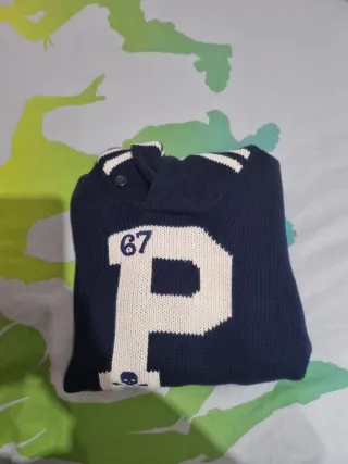 Jersey Ralph Lauren P 67 Calavera Azul Niño