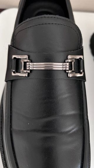 Mocasines negros suela gruesa