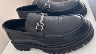 Mocasines negros suela gruesa