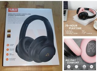 Cuffie bluetooth nera e rosa - Sigillata