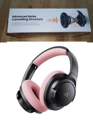 Cuffie bluetooth nera e rosa - Sigillata