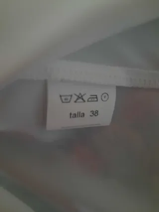 Blusa blanca manga corta mujer