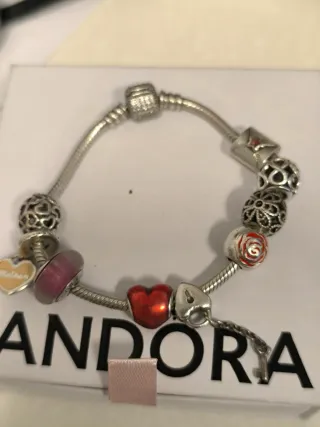 Pulsera Pandora Plata con Charms