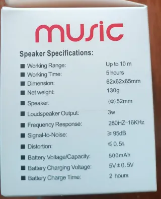 Altavoz Bluetooth Portátil Azul