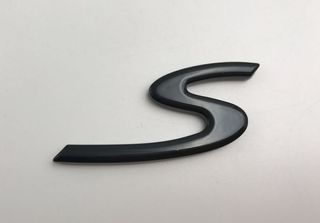 LETRA TRASERA S PARA PORSCHE EN NEGRO