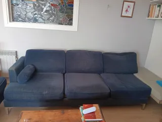 Sofá modular azul oscuro