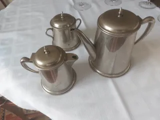 Juego servicio café vintage metal