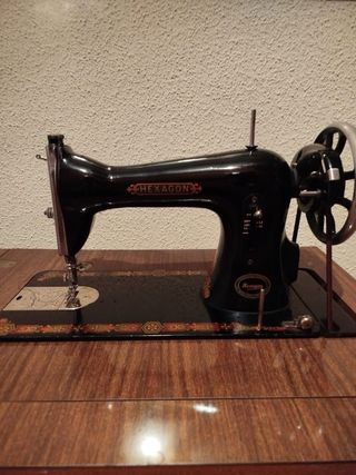 Singer Hexagon Máquina de Coser Antigua