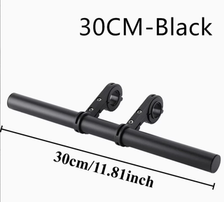 Extensor Manillar Bicicleta/Moto Negro 30cm