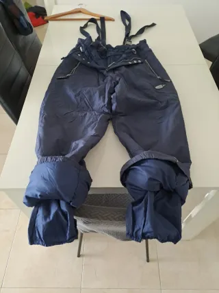 Pantalón de nieve azul con tirantes talla xl