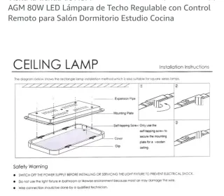 Lámpara LED moderna