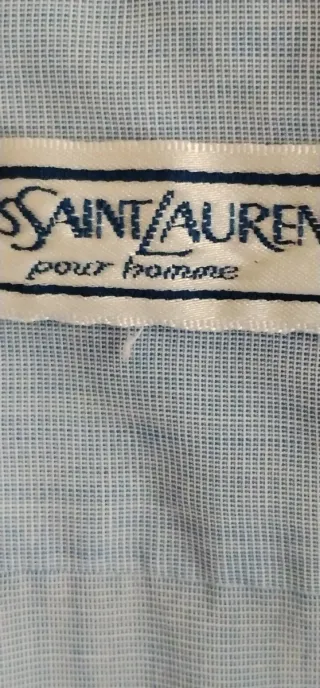Camisa Yves Saint Laurent Azul