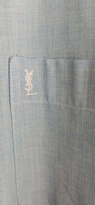 Camisa Yves Saint Laurent Azul