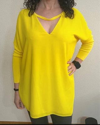 Blusa Elogy Talla Única Amarilla