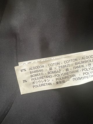 Gabardina Zara Azul Marino Hombre