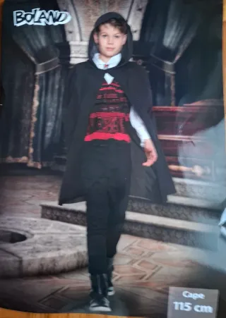 Mantello nero per travestimenti bambini