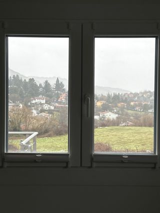 Persiane in tessuto pieghettato bianche