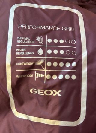 Anorak largo Geox plumífero morado