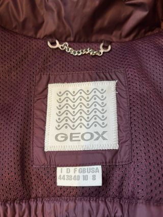 Anorak largo Geox plumífero morado