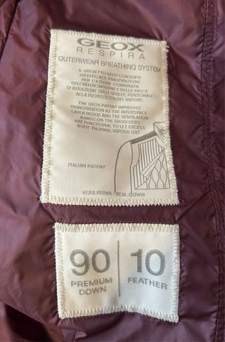 Anorak largo Geox plumífero morado