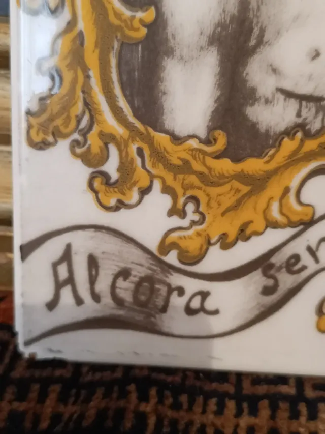 Azulejo Cerámica Alcora Cristo Calvario 1990