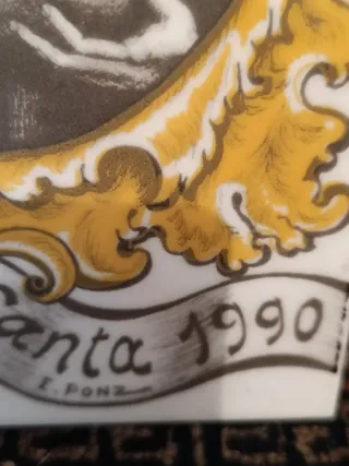 Azulejo Cerámica Alcora Cristo Calvario 1990